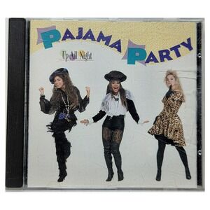 Up All Night Pajama Party CD 1989 Freestyle Dance Pop Atlantic 10 Track Audio